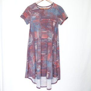 Lularoe Carly Dress Red Blue  Patriotic size XS